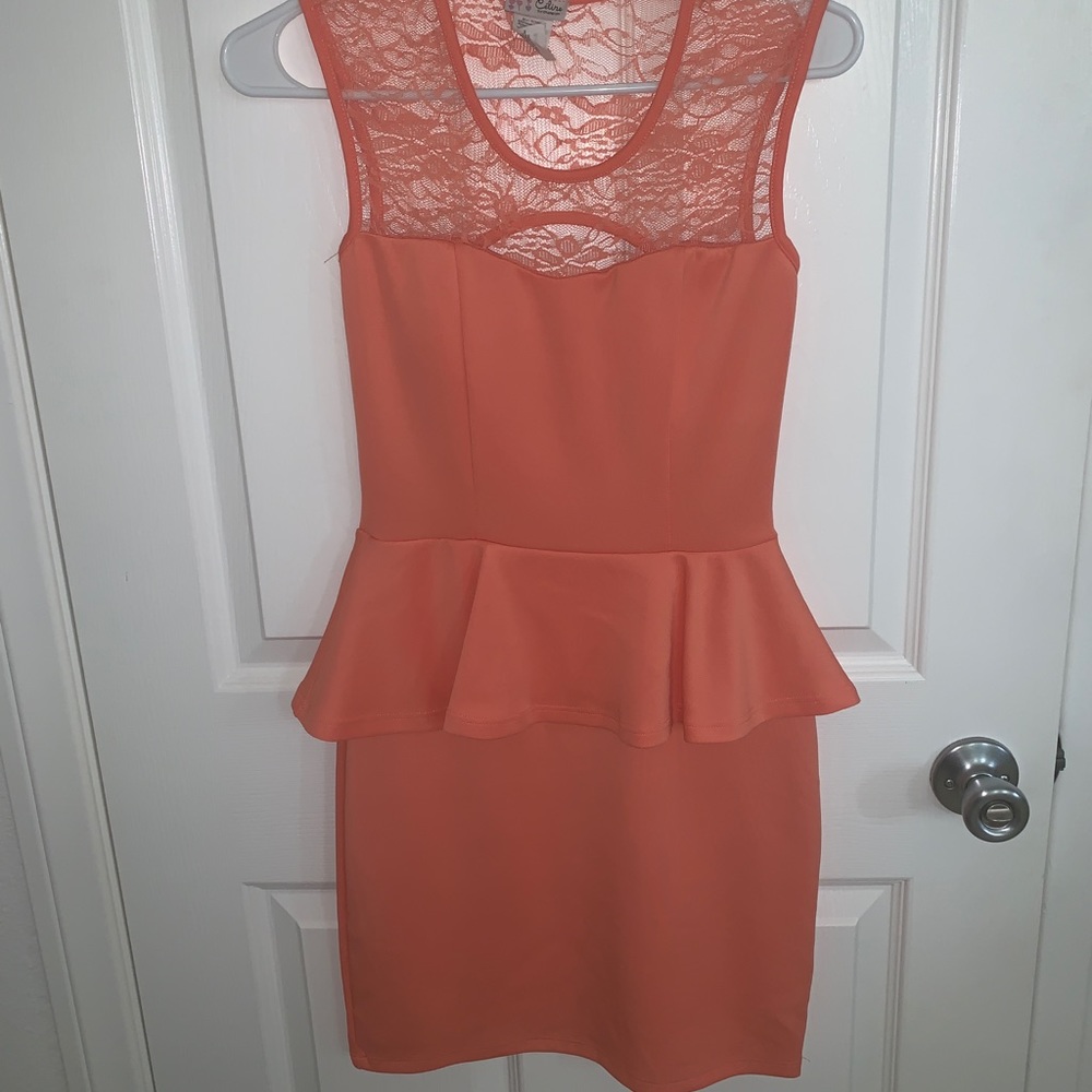 Beautiful orange casual dress